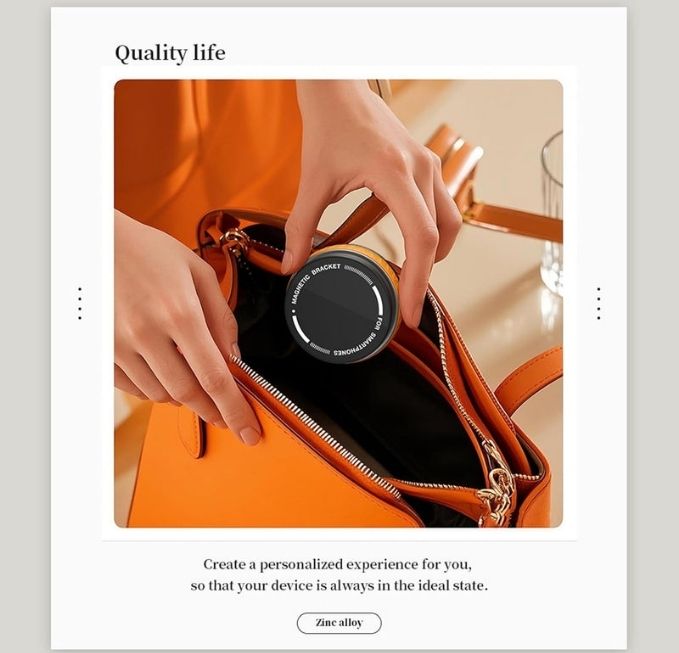 Magnetic Suction Car Phone Holder